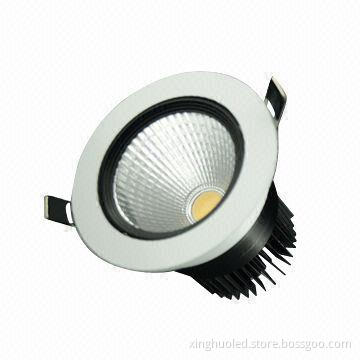 LED COB Downlight, 10W, Sharp COB LEDs, 100-110lm/W, Cold Forging Heat Dissipation